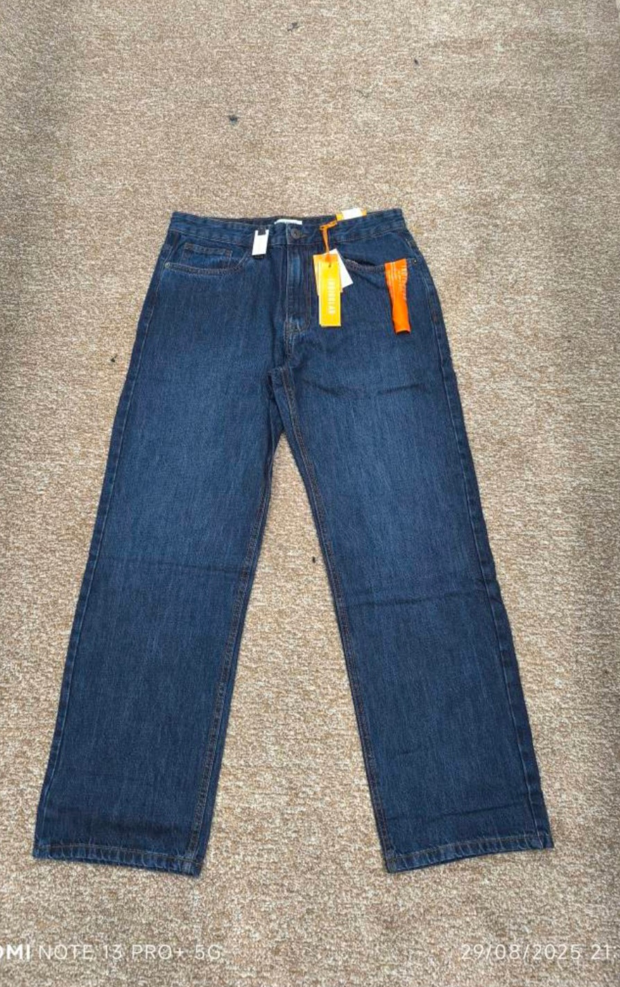 شلوار جین مردانه مام‌فیت Pull&Bear اصل | استریت استایل اورجینال Men’s Mom Fit  Jeans / سایز ایرانی 40 تا 46/ قد 108 تا 110