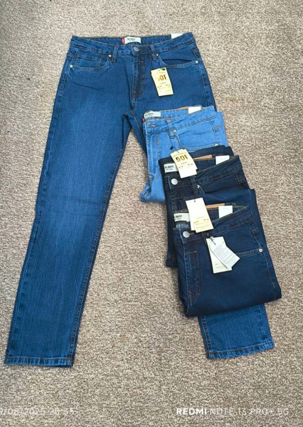 شلوار مردانه راسته اسلیم لیوایز اورجینال | Levi’s Slim Straight Jeans/ سایز 30 تا 36 خارجی و قد 108 تا 110/ و سایز ایرانی 40 تا 46/