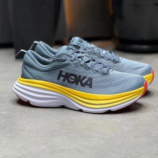 کتونی رانینگ و پیاده‌روی هوکا باندی 8 Hoka Bondi 8 مسترکوالیتی | سایز 42 تا 45 | ساخت ویتنام | کفش ورزشی مردانه فوق راحت