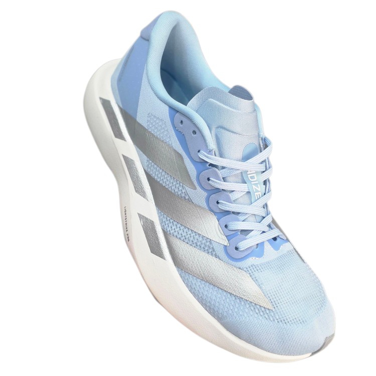 کتونی آدیداس آدی زیرو آبی روشن با سه خط نقره ای Adidas Adizero (مستر کوالیتی)