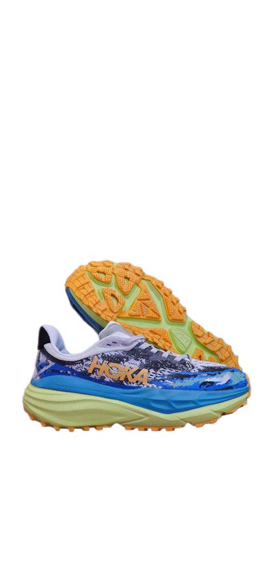 کتونی هوکا استینسون 7 طوسی آبی زیره لیمویی مسترکوالیتی /Hoka Stinson 7/سایز 40 الی 45/ فروش عمده و تک