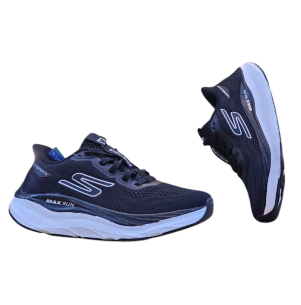 کتونی مردانه اسکیچرز مدل مکس ران مسترکوالیتی مشکی  / سایز 40 الی 45 /Skechers Max Run/ فروش عمده و تک