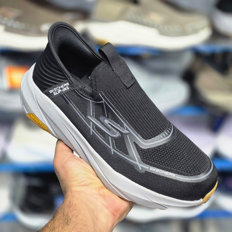 کتونی اسکیچرز اسلیپ اینز طبی بدون بند مستر کیفیت رنگ مشکی | Skechers Slip-ins