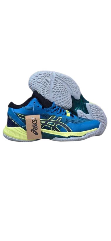 کتونی والیبالی اسیکس آبی مستر کوالیتی/سایز 40 الی 45/Asics Sky Elite FF 3/ فروش عمده و تک Asics Indoor Sky Elite FF 3