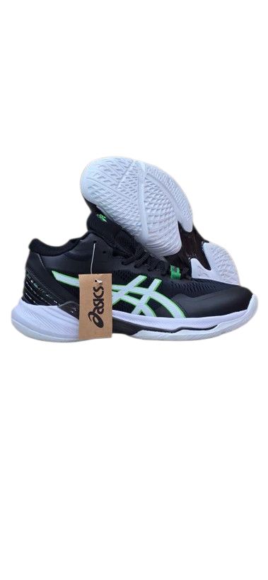 کتونی والیبالی اسیکس مشکی زیره سفید مستر کوالیتی/سایز 40 الی 45/Asics Sky Elite FF 3/ فروش عمده و تک Asics Indoor Sky Elite FF 3