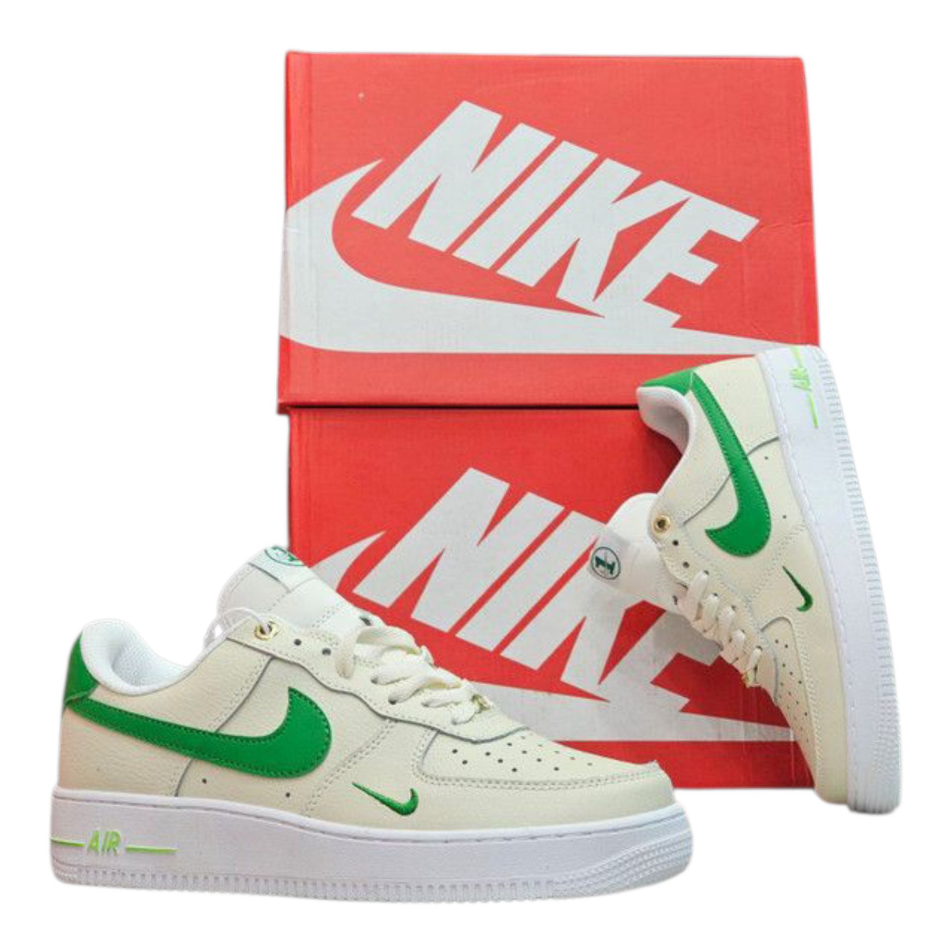 کتونی کلاسیک نایک ایرفورس کرم استخوانی وارداتی /Nike Air Force/ سایز 40 تا 45/ فروش عمده و تک